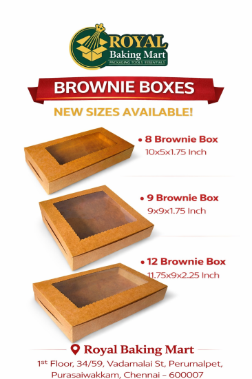 single pcs brownie boxes 